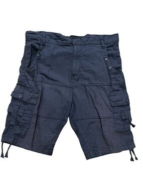 Rocawear Dark Grey/brown‎ Cargo Shorts with Hem Ties size 40